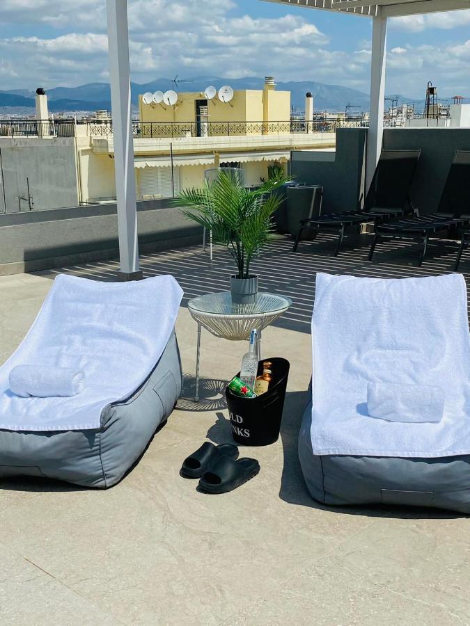 New 2Bd Aprt With Shared Rooftop Pool E2 Афины Экстерьер фото
