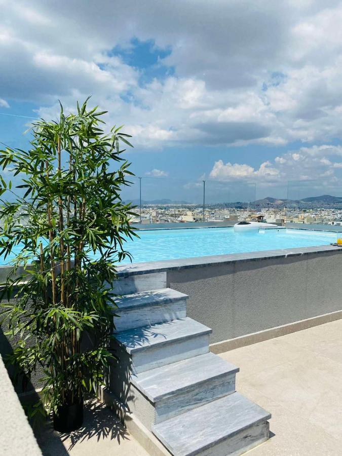 New 2Bd Aprt With Shared Rooftop Pool E2 Афины Экстерьер фото