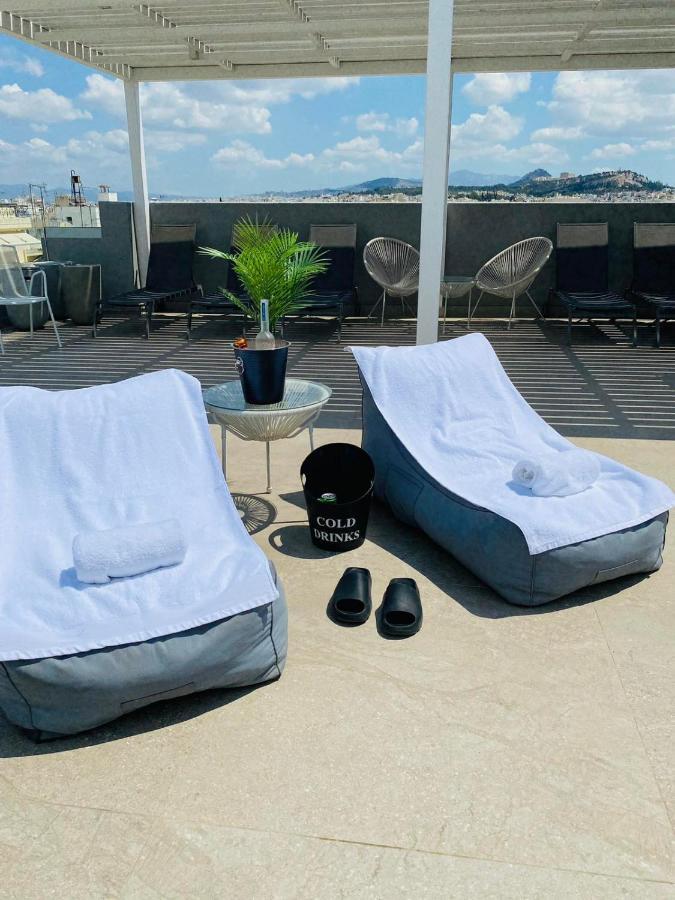 New 2Bd Aprt With Shared Rooftop Pool E2 Афины Экстерьер фото