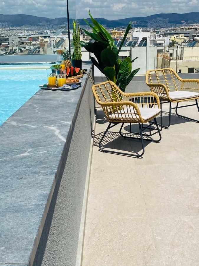 New 2Bd Aprt With Shared Rooftop Pool E2 Афины Экстерьер фото